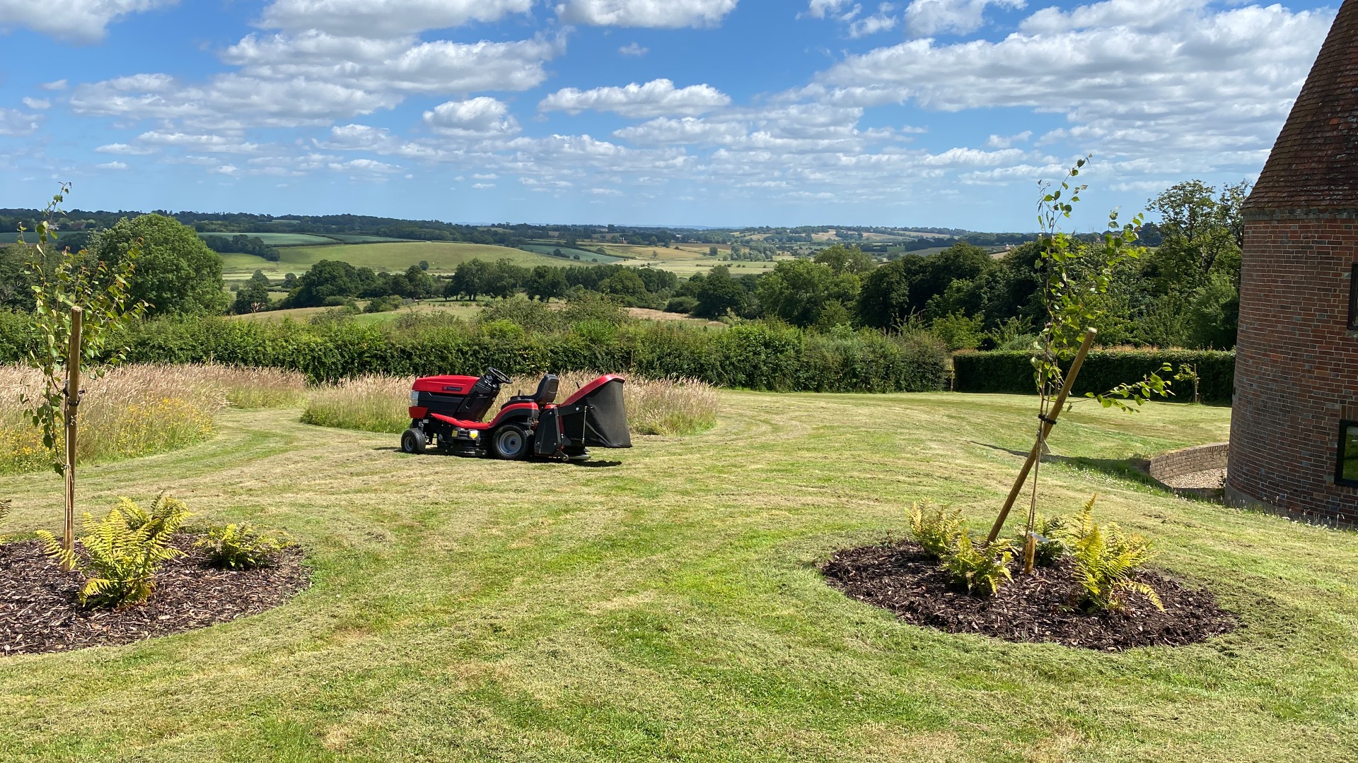 Country garden with grounds maintenance
